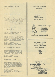 1980 Festival Brochure Special Games List Part 1