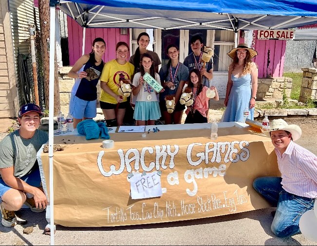 Wacky games at the Oatmeal Festival in Bertram Texas